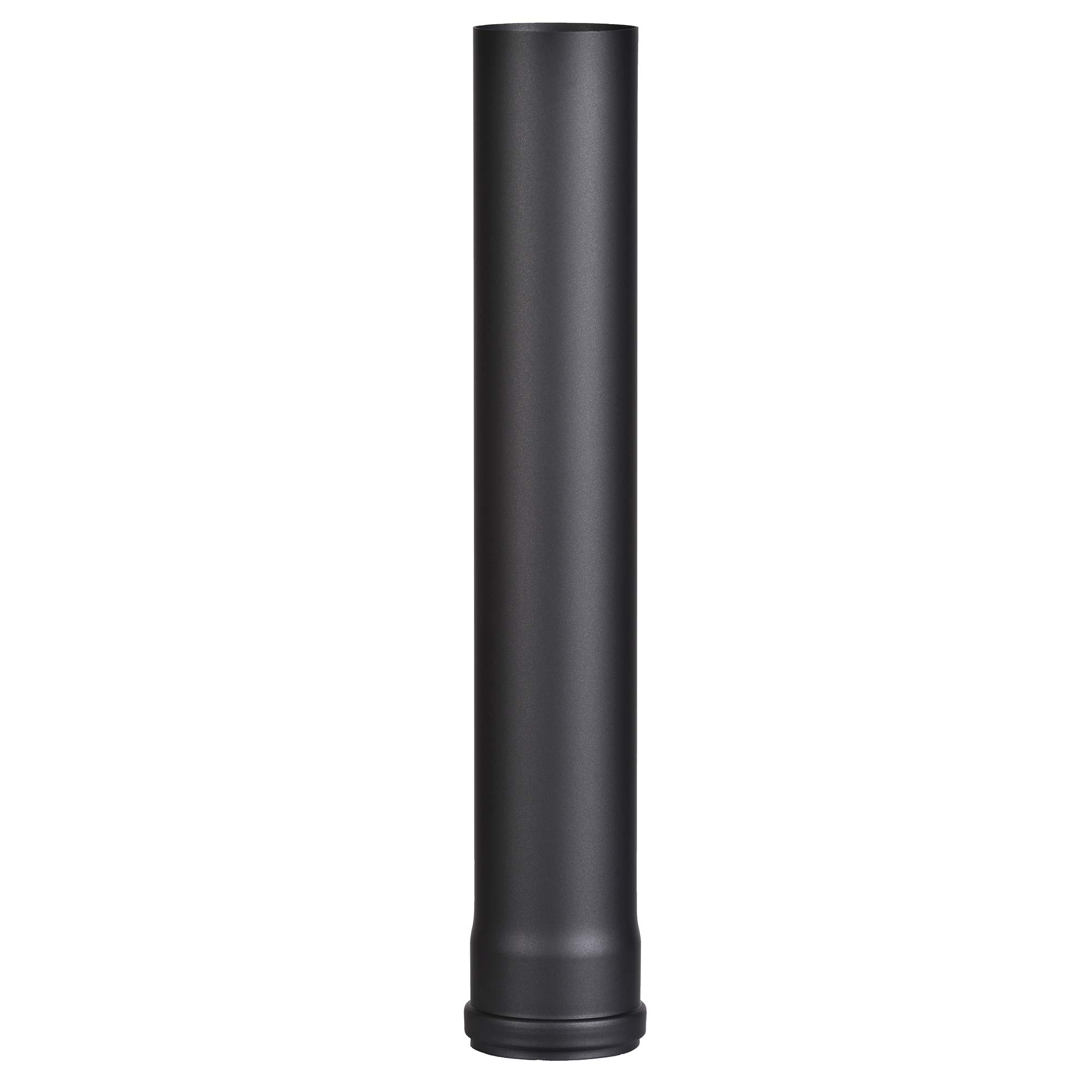 FIREFIX R80/5 Pellet Stove Pipe 1.2mm Steel 80mm Diameter Pellet Stove Pipe Pellet Stove Pellet Stove Pellet Burning Pellet Stove Pipe Black 500mm Long