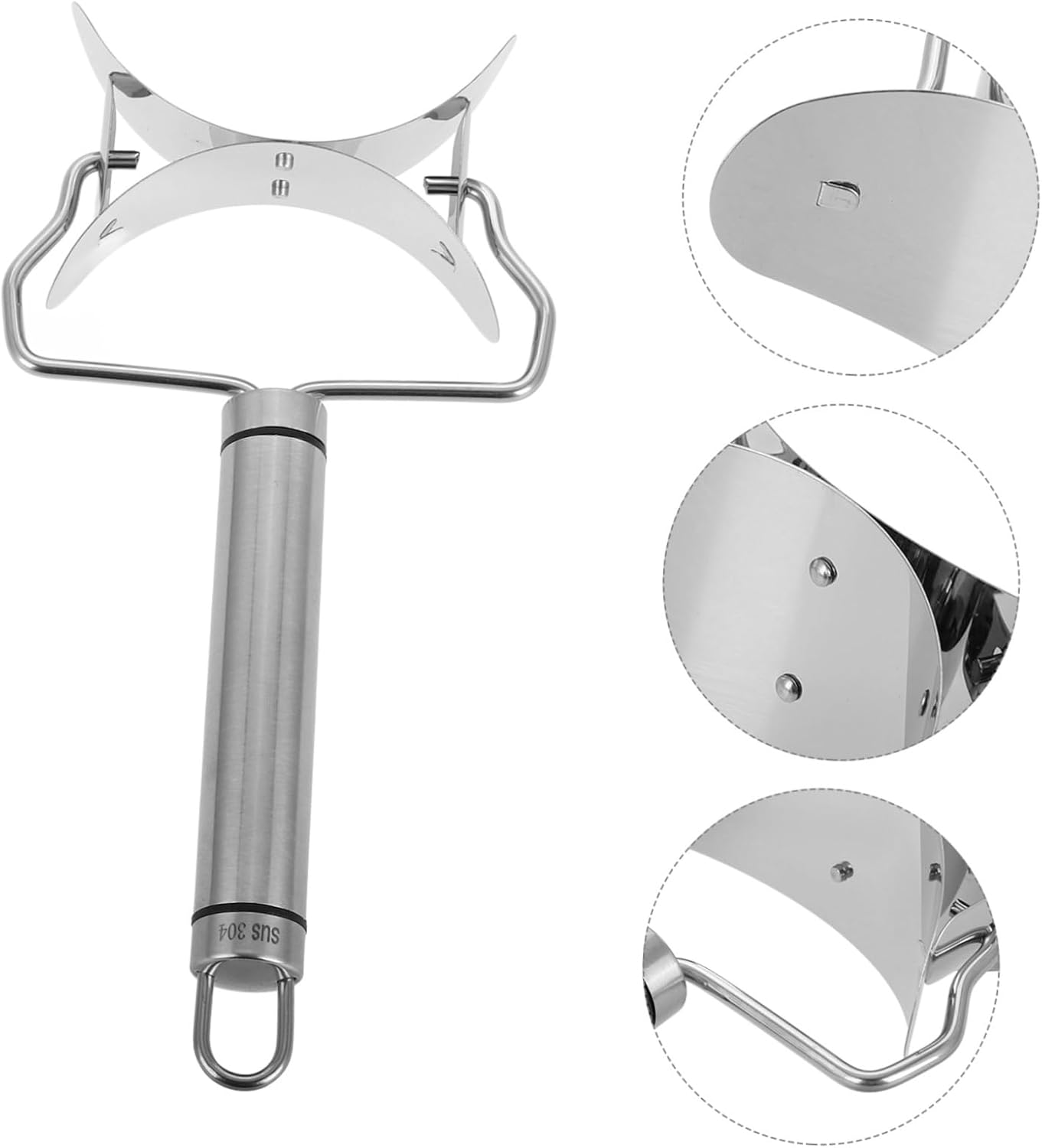 Cabilock Ergonomic Handle Dumpling Skin Makers Pancake Dough Press Dumpling Tools Dough Stamp