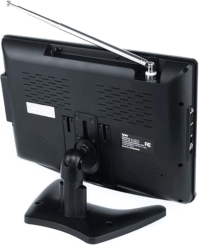 Miniatura 3 de Tyler TTV706 TV LCD portátil de pantalla ancha de 10 pulgadas 1080P con antenas desmontables, HDMI, USB, RCA, radio FM, sintonizador digital