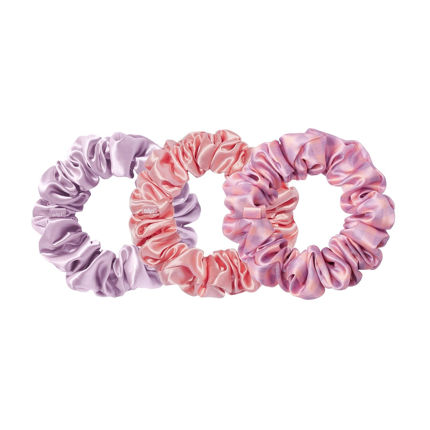 slip Large Silk Scrunchies, Elevate Your Hair Game with Anti-Crease, Anti-Breakage Design, Crafted from Slipsilk, Belleflower - Image 2