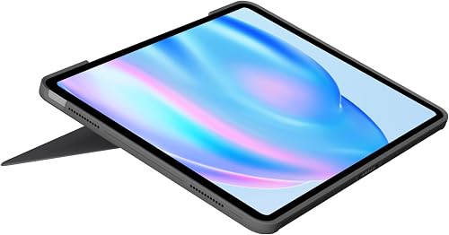 Logitech Combo Touch iPad Air 13 Zoll (M2, M3, M4) (2024, 2025, 2026) Tastatur-Case – Abnehmbare Tastatur mit Hintergrundbeleuchtung, Halterung, komfortables Tippen, Multi-Use-Modus, DEU QWERTZ - Grau - 4