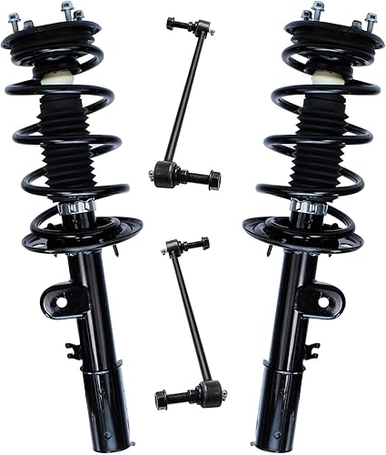 Miniatura 43 de Detroit Axle - Kit de 4 puntales delanteros para Dodge calibre 09-12, 2 puntales y muelles helicoidales 2 estabilizadores barra estabilizadora 2009