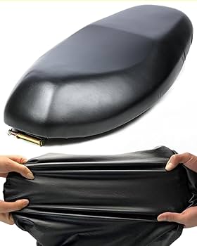 カブ　バイクシート 黒 合成皮革 格子模様　HONDA ライブディオ DioZX(AF35) シートカバー 黒エンボス 張替え 純正