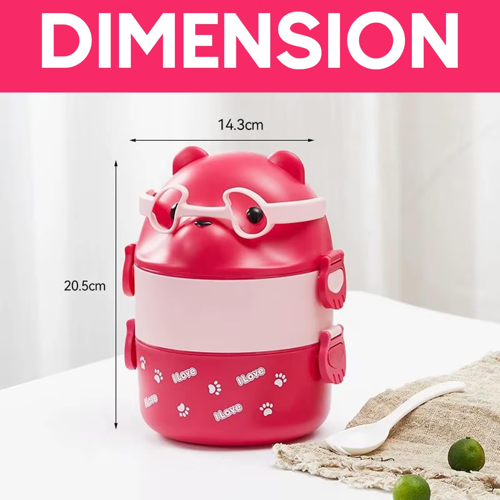 American Metalcraft 5 Compartment Bento Box, White