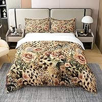 Set Copripiumino In Cotone 100% Con Stampa 3D Leopardata – Include Federa, Senza Piumino. Ideale Per Camera Da Letto, Disponibile In Varie Misure (es. 135x200 Cm)