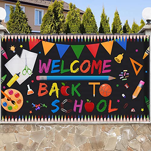Welcome Back To School Banner - Extra Large Fabric 70