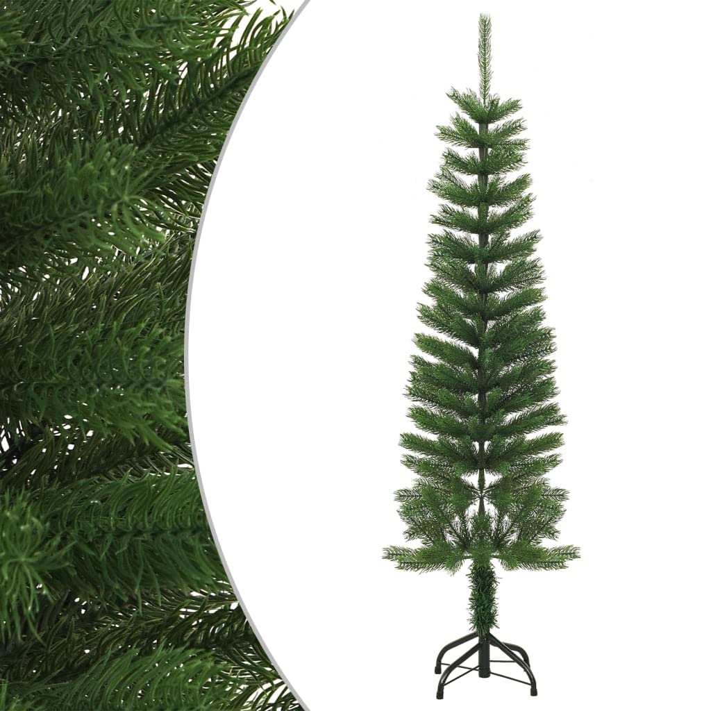 Árbol de Navidad fácil de montar de 150 cm estrecho para pisos pequeños