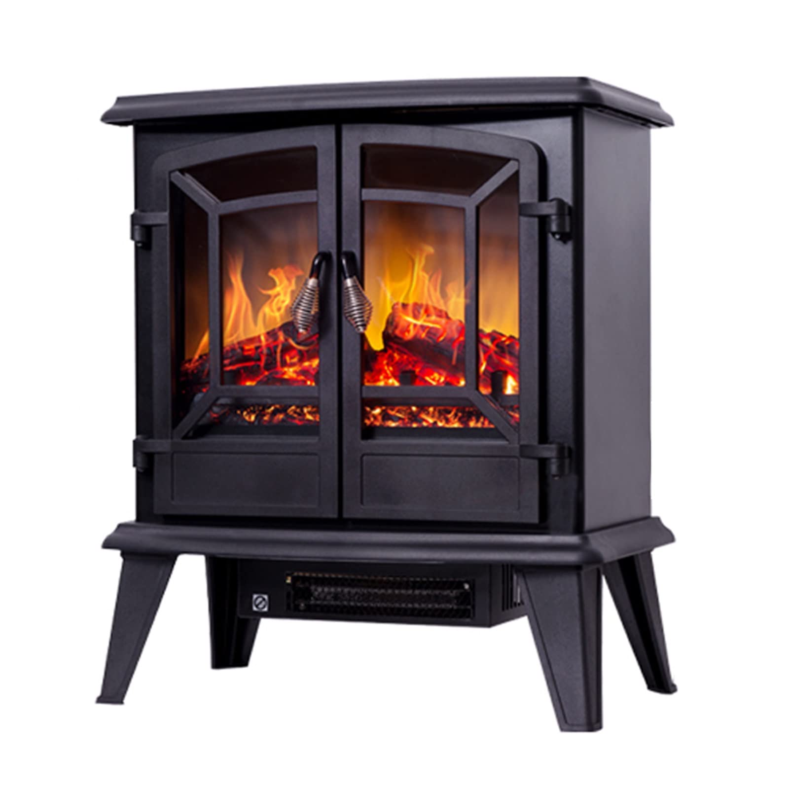 Buy Electric Fireplace Fireplace Stove Double doors with 3D Flame