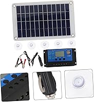 Vista 9 de Yardwe 1 Set Solar Panel Charge Controller Household Battery Chargers Portable Battery Charger Charging Solar Panel Outdoor Solar Charger Solar Cell