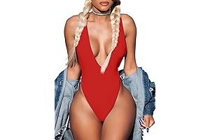 Women's Sexy Red Bodysuit - Unbeatable Allure for Any Occasion