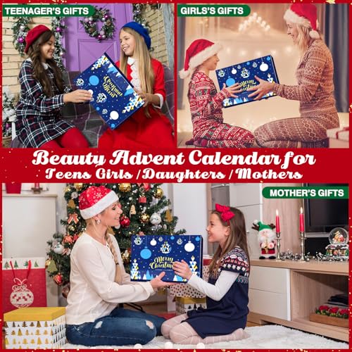Oisacirg SDLW2411 Makeup Advent Calendar 2024, 24 Days Beauty Advent Calendar For Girls Christmas Holiday Countdown Calendar Full Makeup Kit Gift For Teens Girls thumb #6