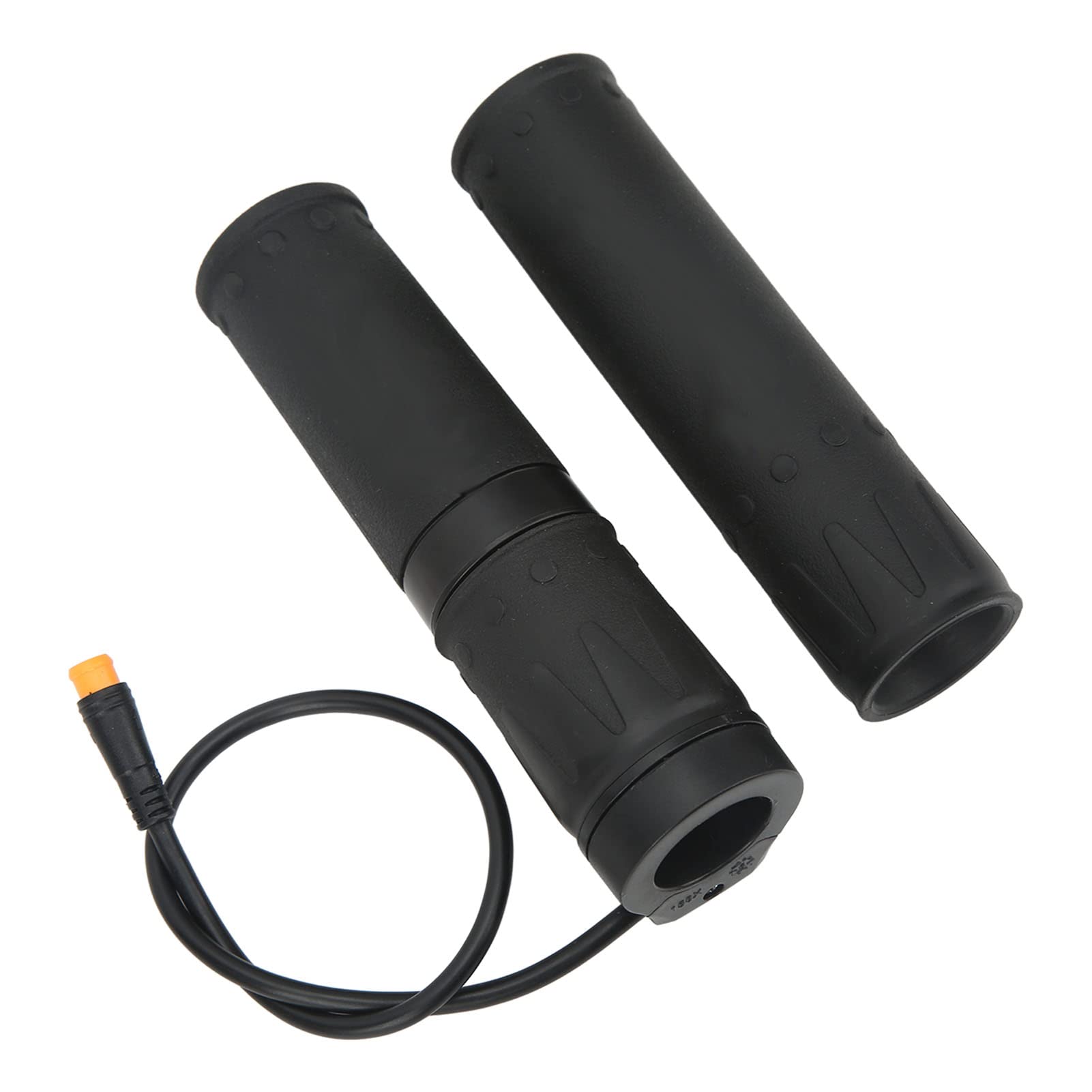 Gas Grip Rubber Black Electric Bicycle Throttle Handle Grips Split Half Rotation with Waterproof Joint Bike Twist Throttle for Outdoor