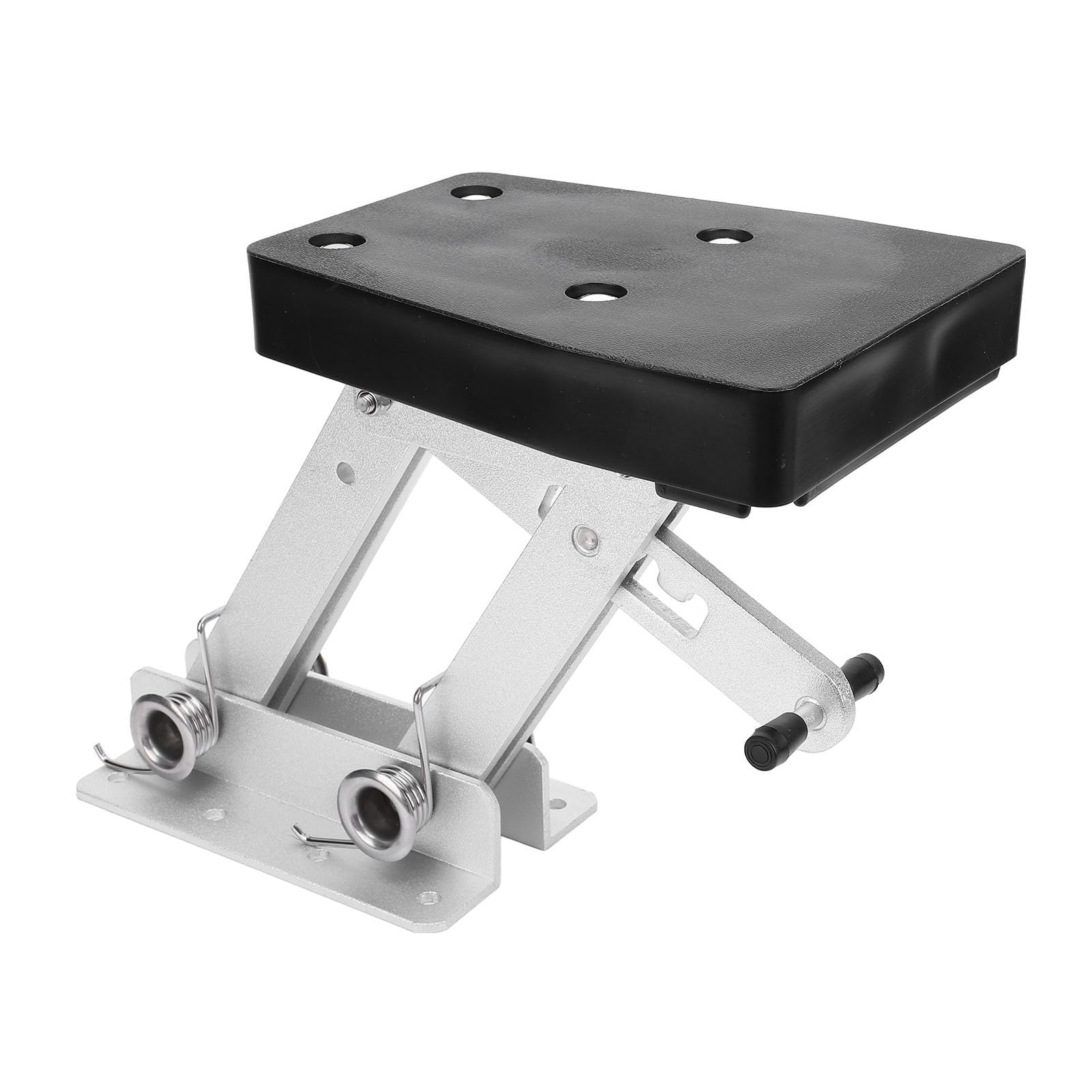 Heavy Duty Aluminum Alloy Outboard Motor Bracket, 4 Position Mounting Plate, Outboard Motor Stand Kicker Marine Motor Bracket for 2 Stroke 7.5 to Engines, 115lbs
