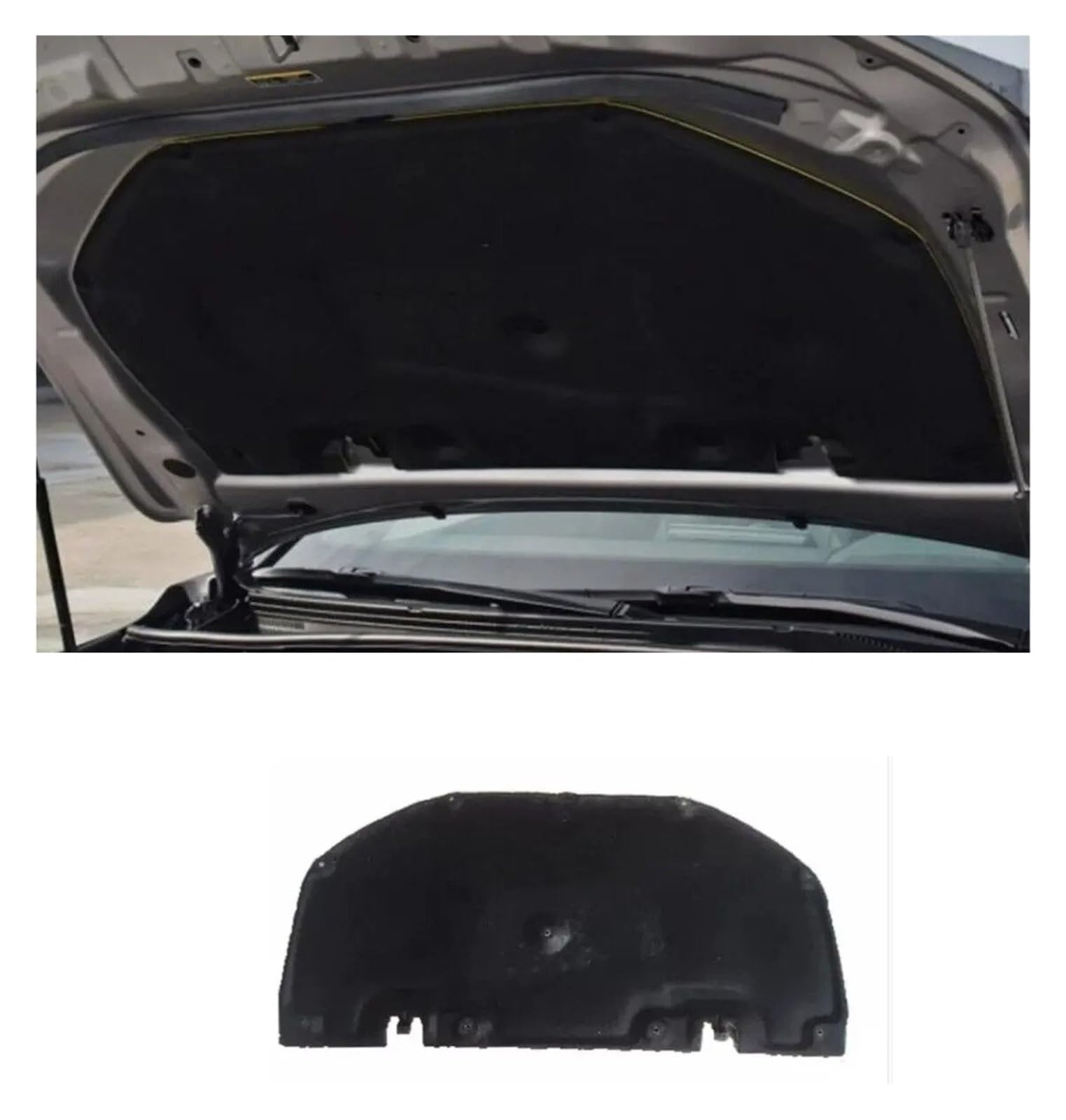 Lhdktee One Color For Toyota For Avalon 2019 2020 2021 2022 2023 Engine Cover Hood Insulation Pad Heat Shield Blanket Engine Insulation Pad