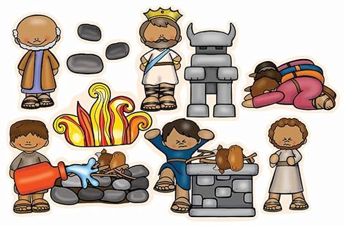 Elijah & Baal Felt Figures for Bible Flannel Board Stories