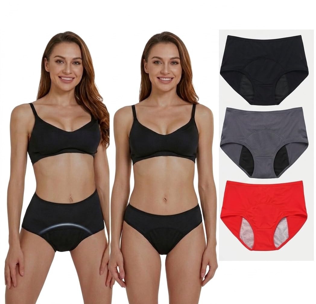 shaperx Reusable Period Panty for Women e Style Leakproof Cotton Menstrual Panties Odor Control-picture-39