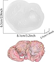 Vista 2 de Molde de silicona lindo gatito con cuernos de dragón que decora el molde de silicona de resina epoxi de arcilla polimérica