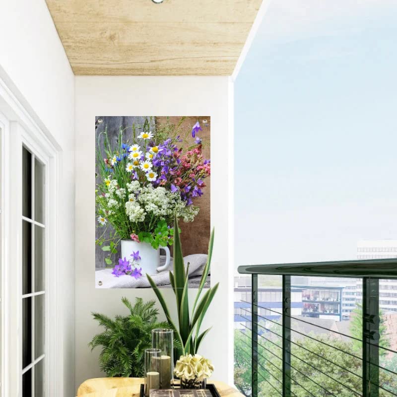 Tuinposter met een bloemenprint koop je bij Leen Bakker! | Leen Bakker
