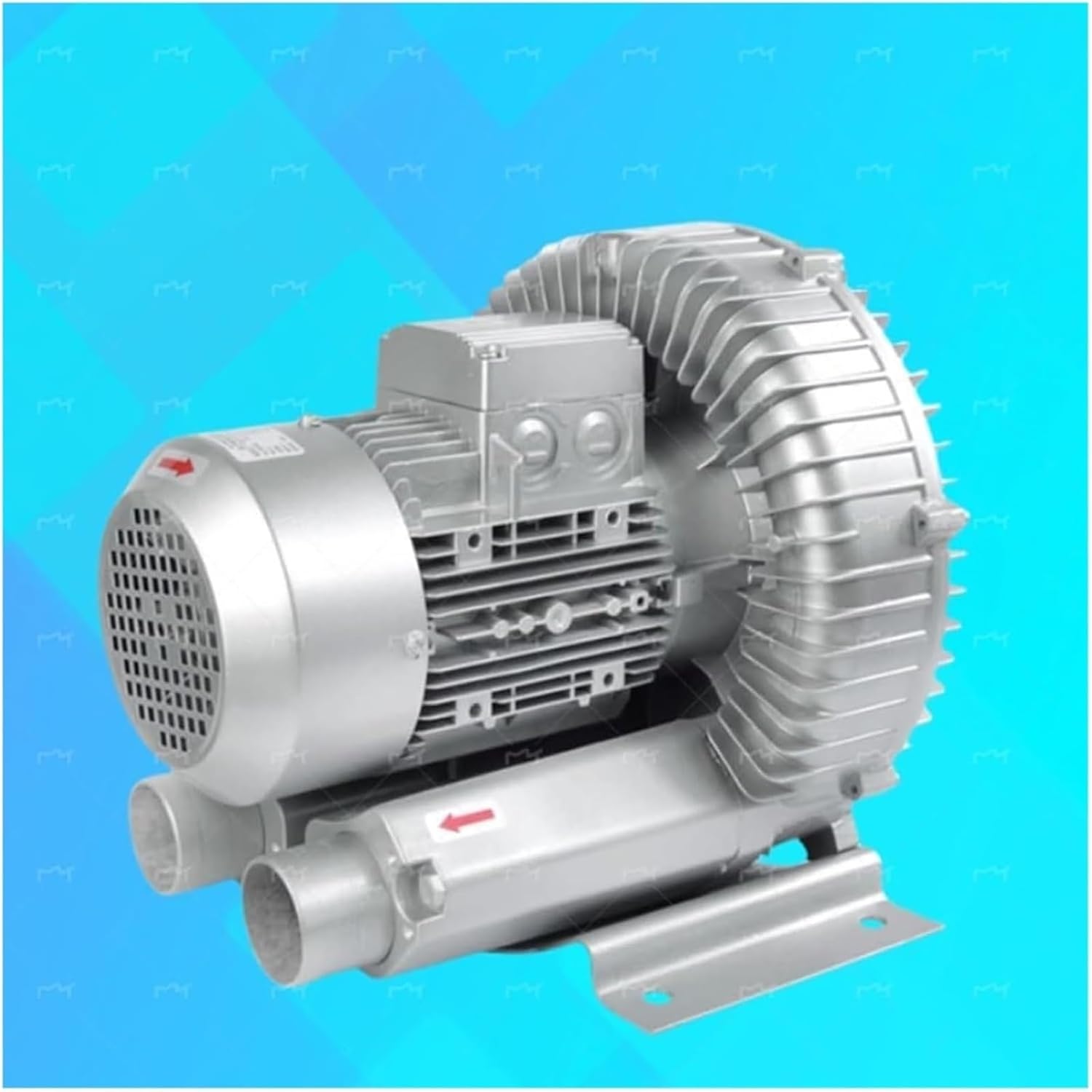 High-Pressure Regenerative Blower 110V 50Hz Vortex Ring Pump for Industrial Aeration, Aquaculture & Wastewater Management, Single-Phase Air Pump (180W/0.24HP)