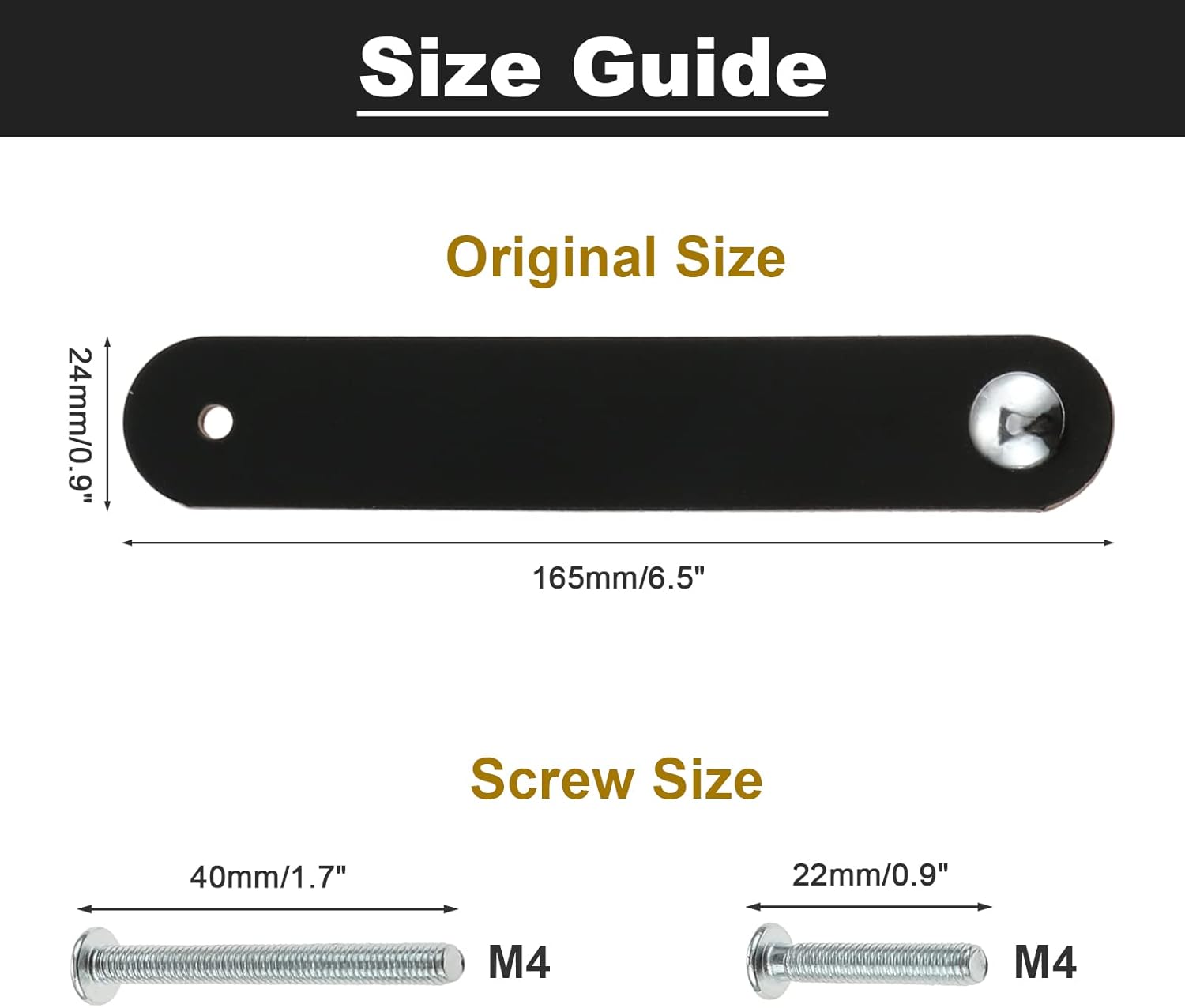 10 Pack Leather Drawer Pulls, 2.5" Black Single-Hole Soft Leather Pull Handles with Short and Long Screws, Perfect Replacement of Metal Cabinet Knobs for Dresser Cabinet Wardrobe Door