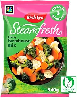 Birds Eye Steam fresh 4 Hearty Farmhouse Mix Steam Bags, 540g