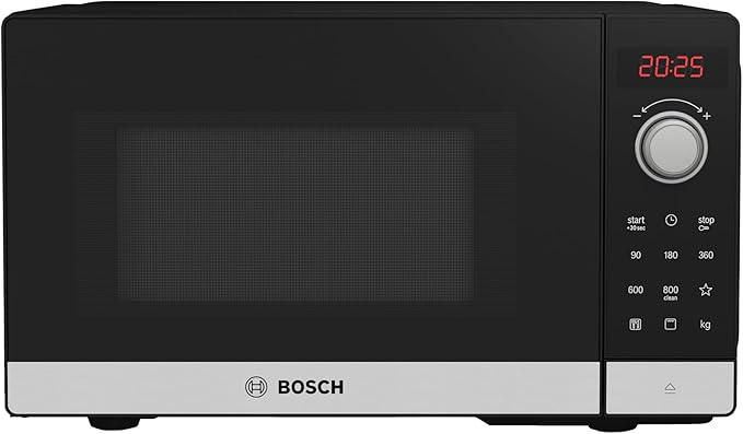 Bosch - Microondas libre instalación, Serie 2, 8 programas automáticos, Acero inoxidable, FEL023MS2