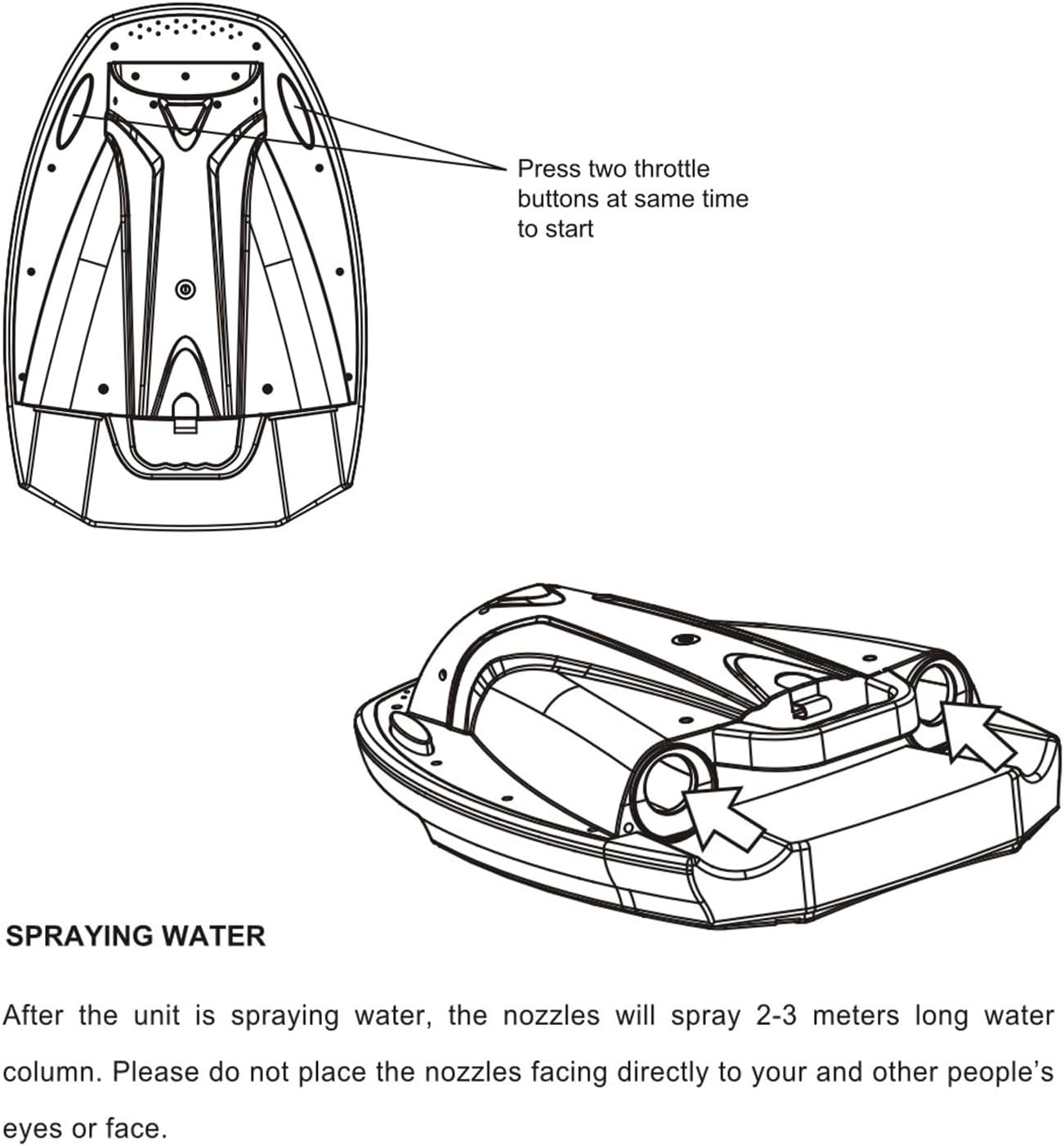 Konzon Electric Water Sports Scooter - floating kickboard powered for adults and children 10