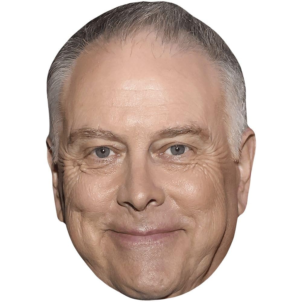 Eddie Muller (Smile) Celebrity Mask, Flat Card Face, Fancy Dress Mask