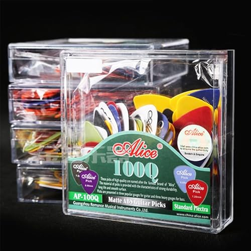 100 Pedaços Conjunto De Palhetas Para Guitarra Com 6 Espessuras Diferentes Picks Ukulele