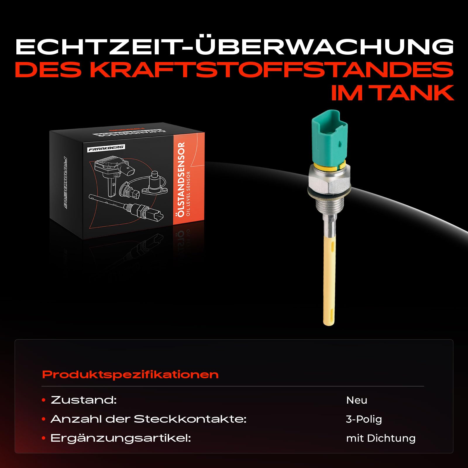 Frankberg Sensor de nivel de aceite 3 polos Replace #1131G3