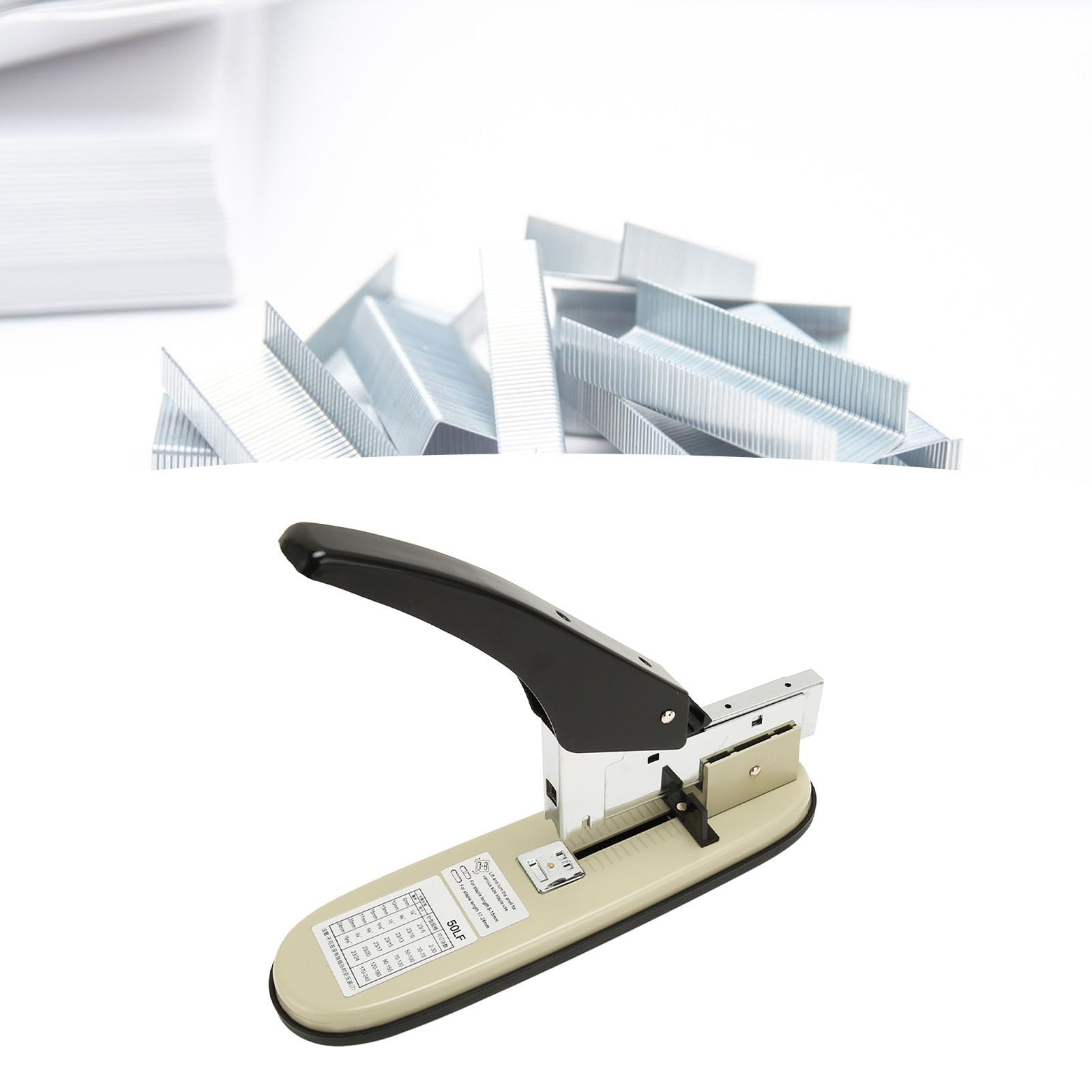 Cucitrice da ufficio con capacità di 210 fogli, cucitrice da scrivania ergonomica con piedini antiscivolo, cucitrice scolastica a grande capacità per uso domestico, in ufficio e