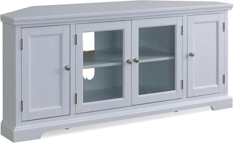 Leick Home Mateo Corner TV Stand, 57", White