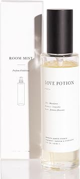 Brooklyn Candle Studio Love Potion Room Mist - Long Lasting Fragrance Spray for Body & Linens, Jasmine, Lavender & Mandarin, Air Freshener for Bathroom & Bedroom, Clean Ingredients