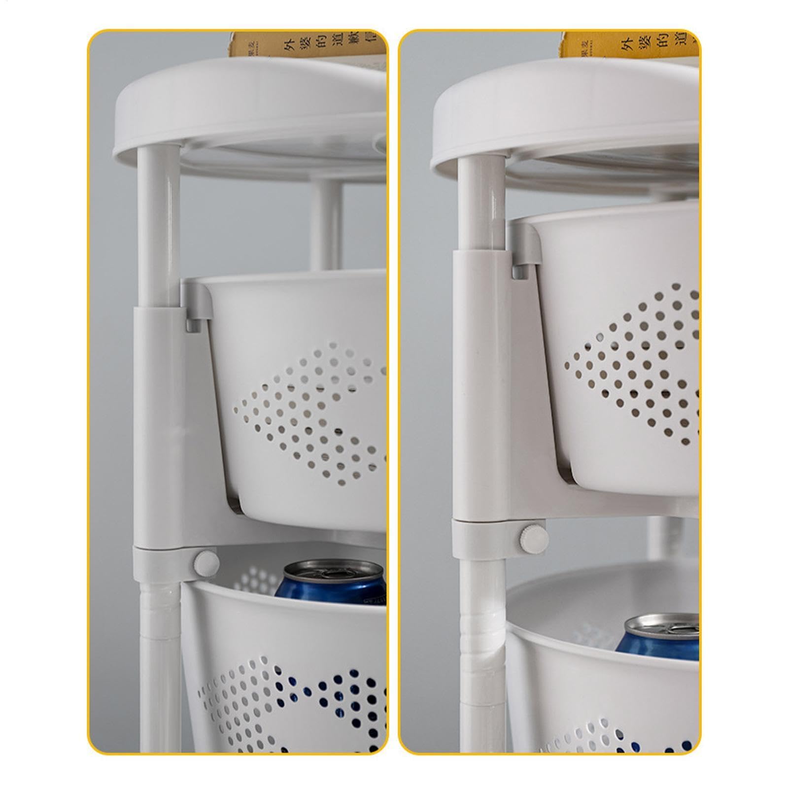 Estante giratorio en varios - Organizador de estantes | rodante para | almacenamiento de verduras, estante de almacenamiento estilo Lazy susa, estante para almacenamiento de alimentos, cesta de f