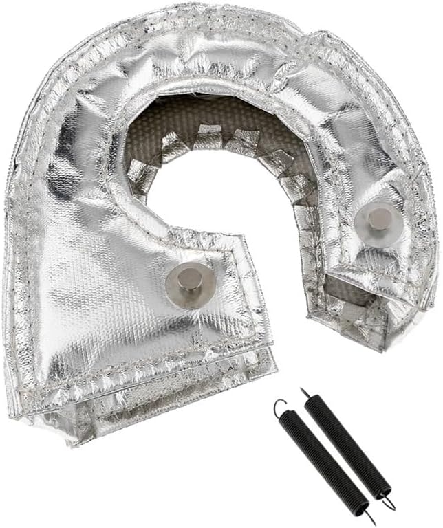 CAR T3 Cover For Thermal Heat Shield With Fastener Springs Turbo Chargers Part Turbocompresor(White)