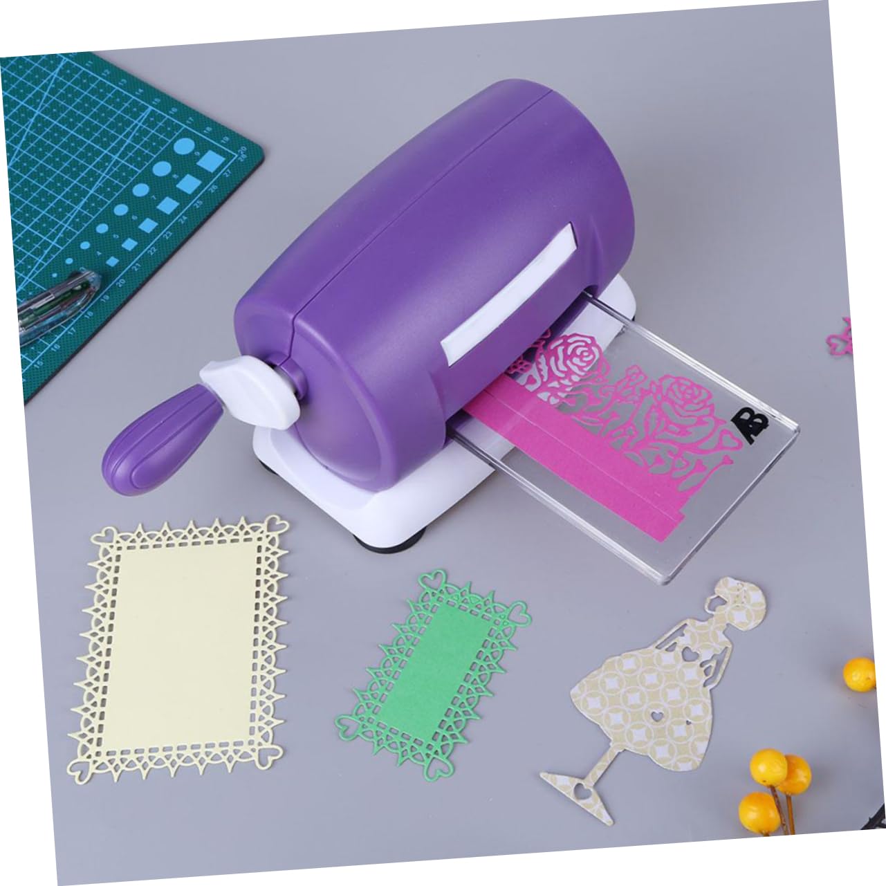 EXCEART Paper Punching Machine Craft Paper Punches Easy to Use Embossing Tool for DIY Scrapbook and Cards