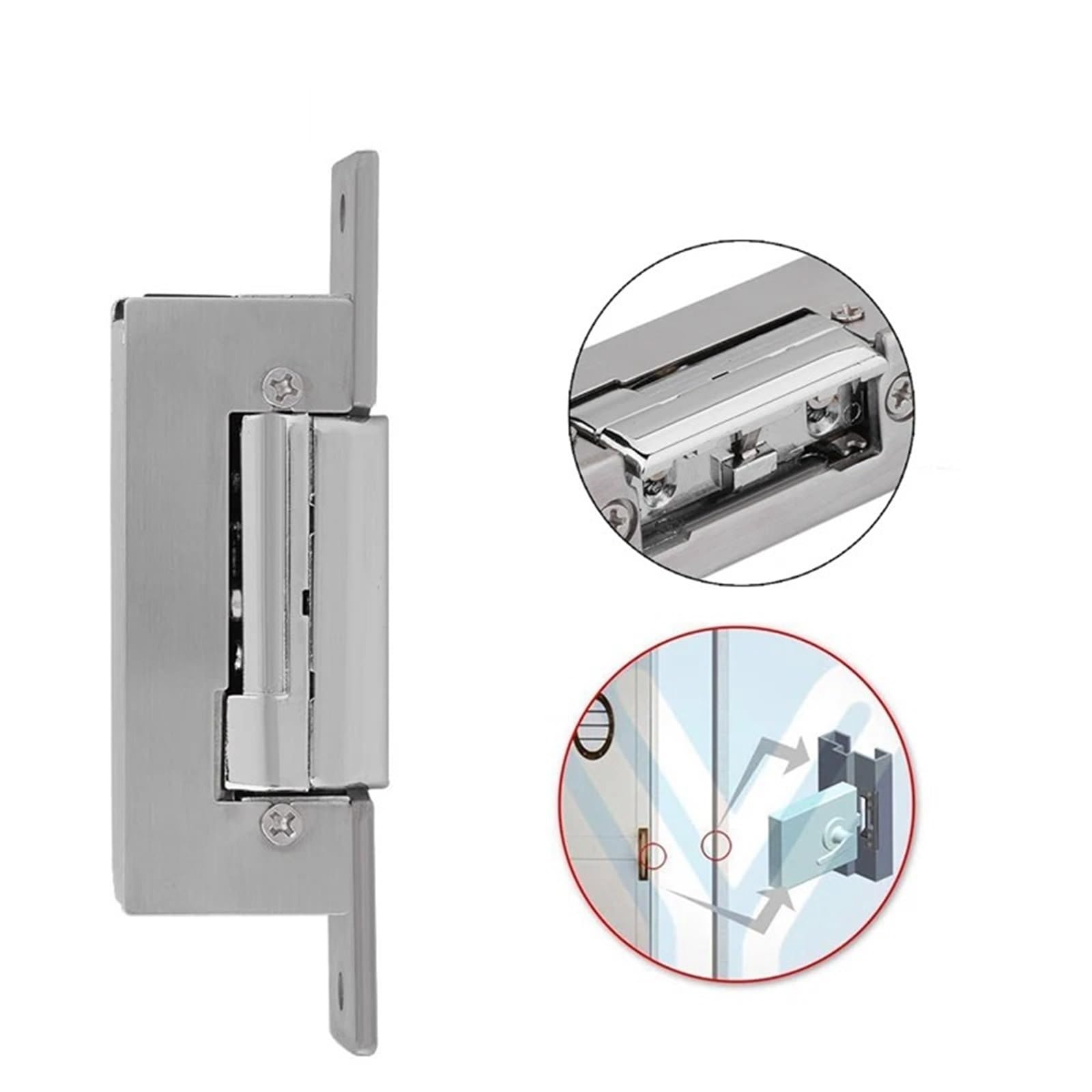 Snapklik.com : European Electric Strike Door Lock Adjustable Electric ...