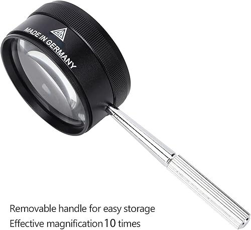 Miniatura 4 de Lupa de identificación, lupa de metal de 0.394 x 1.969 in para identificar sellos de joyería
