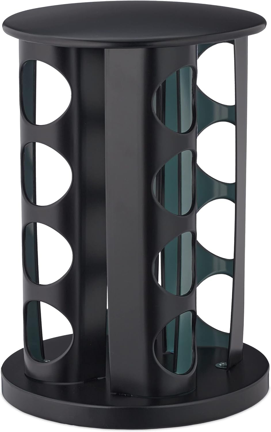 Organizador de especias Estante de especias Carrusel Estante de especias puede contener 16 frascos Organizador de especias giratorio de acero inoxidable para cocina Estante de almacenamiento de