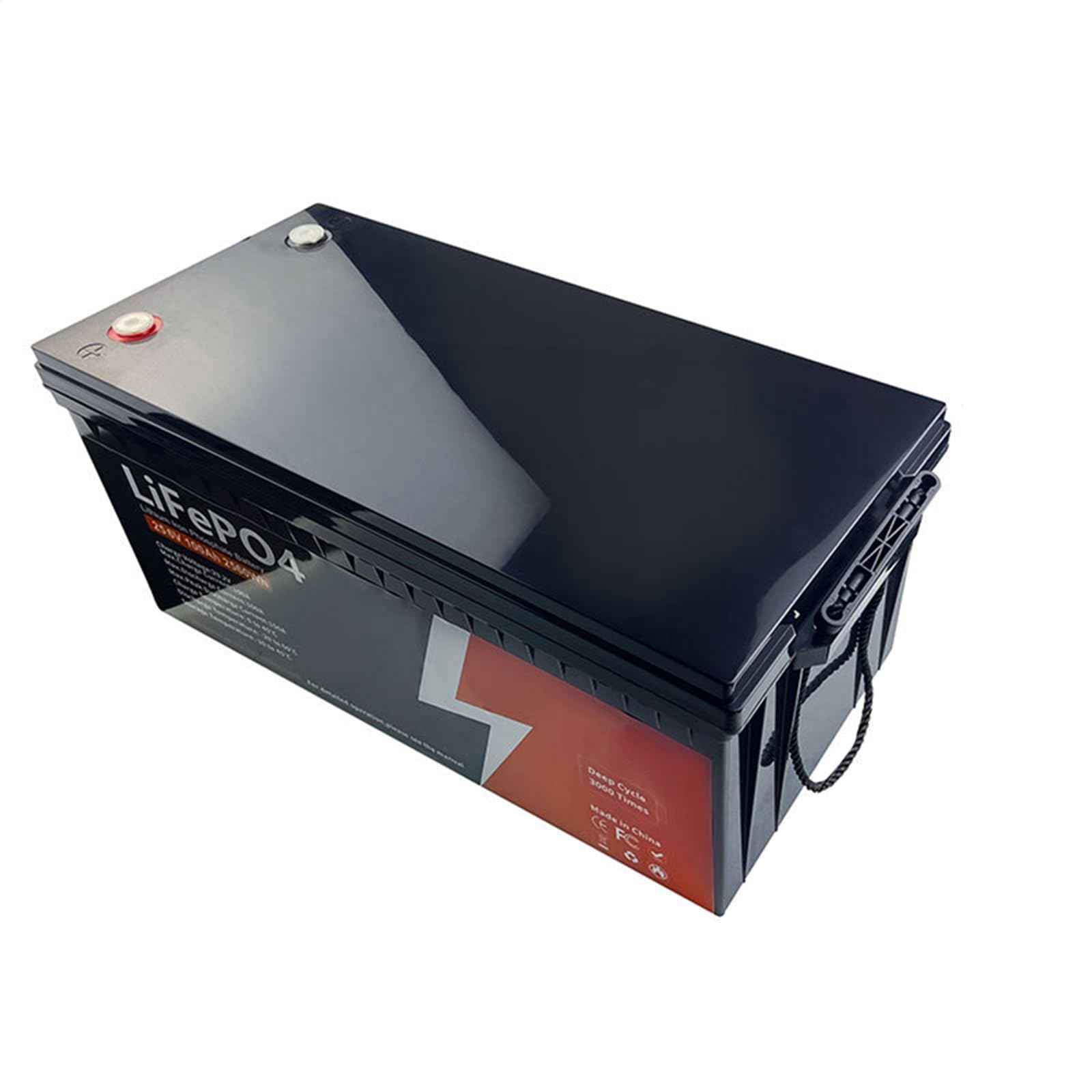 Batteria agli ioni di Litio LiFePO4 25,6 V 100 Ah 200 Ah Batteria al Litio Ferro fosfato per Camper, Nautica, accumulo di energia Domestica
