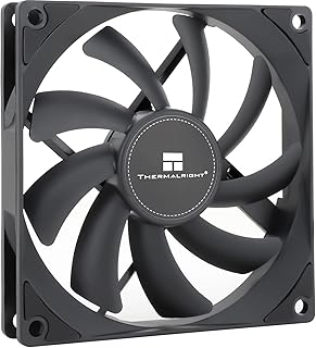 Thermalright TL-9015B CPU Fan Computer Case Fan Quiet 4pin PWM PC Fan, 15mm Slimline Cooler Fan, 2700RPM Speed, 90mm CPU Cooling Fan(Black)