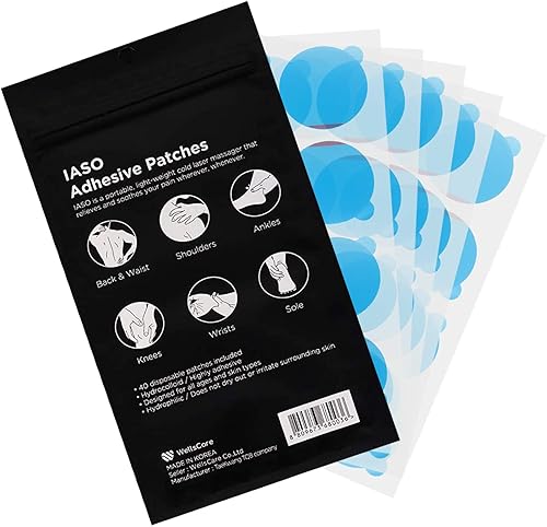 Iaso Parches adhesivos hidrocoloides, dispositivo de terapia de luz láser fría y masajeador (40)