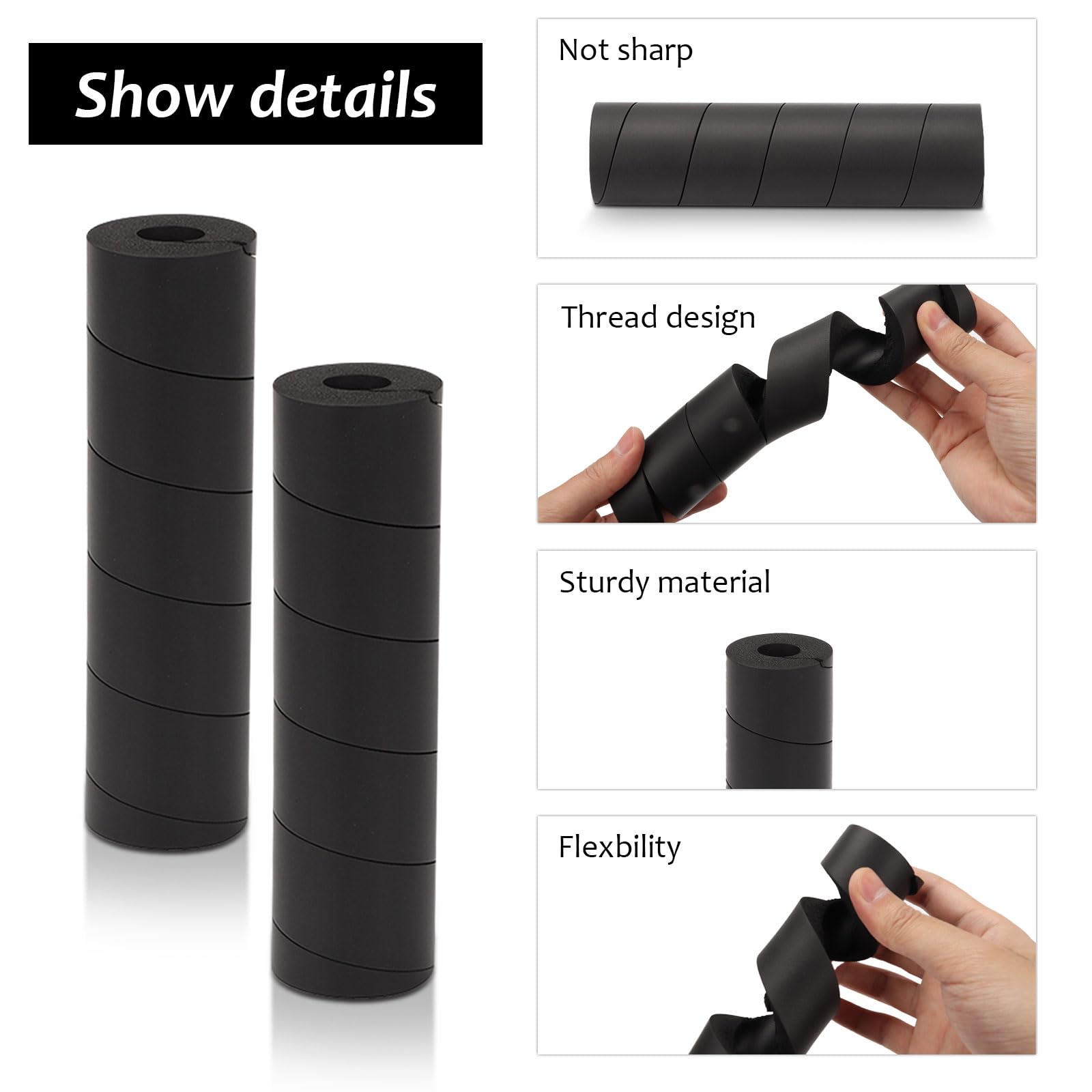 Longzhuo Bed Frame Toe Protectors, 8 pcs Adjustable Chair Leg Floor Protectors - Image 3
