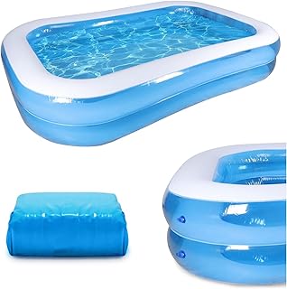 Paddling Pool 78.7" X 59" X 19.7" Fast Set Swimming Pool Kids Inflatable Paddling Pool Large Toys Paddling Pool Inflatables Above Ground Pool for Kids Suitable for backyard indoor outdoor