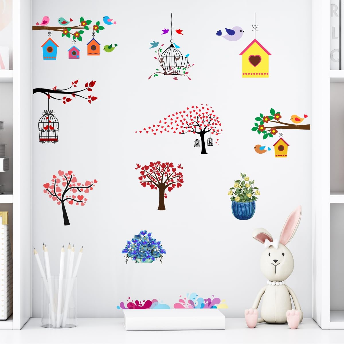 Rawpockets Switch Board Combo Nature Theme Self Adhesive Wall Sticker-Vinyl