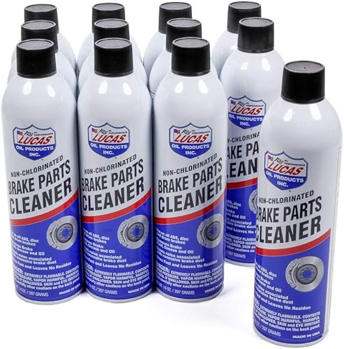 Lucas Oil Productos 10906-12 Limpiador de piezas de freno, 168 onzas líquidas, 1 paquete