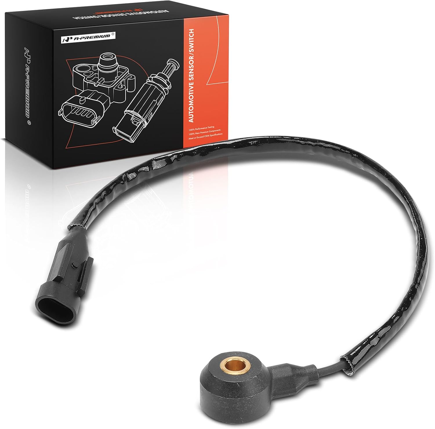 A-Premium Ignition Knock Detonation Sensor Compatible with Kia Sorento 2007-2009, Borrego 2009-2011 & Hyundai Genesis 2009-2014, Genesis Coupe 2010-2012, 3.3L 3.8L