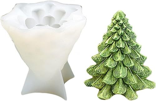 Miniatura 2 de Moldes de silicona para velas de árboles de Navidad 3D, para jabón casero, bares, decoración de vacaciones, suministros para manualidades