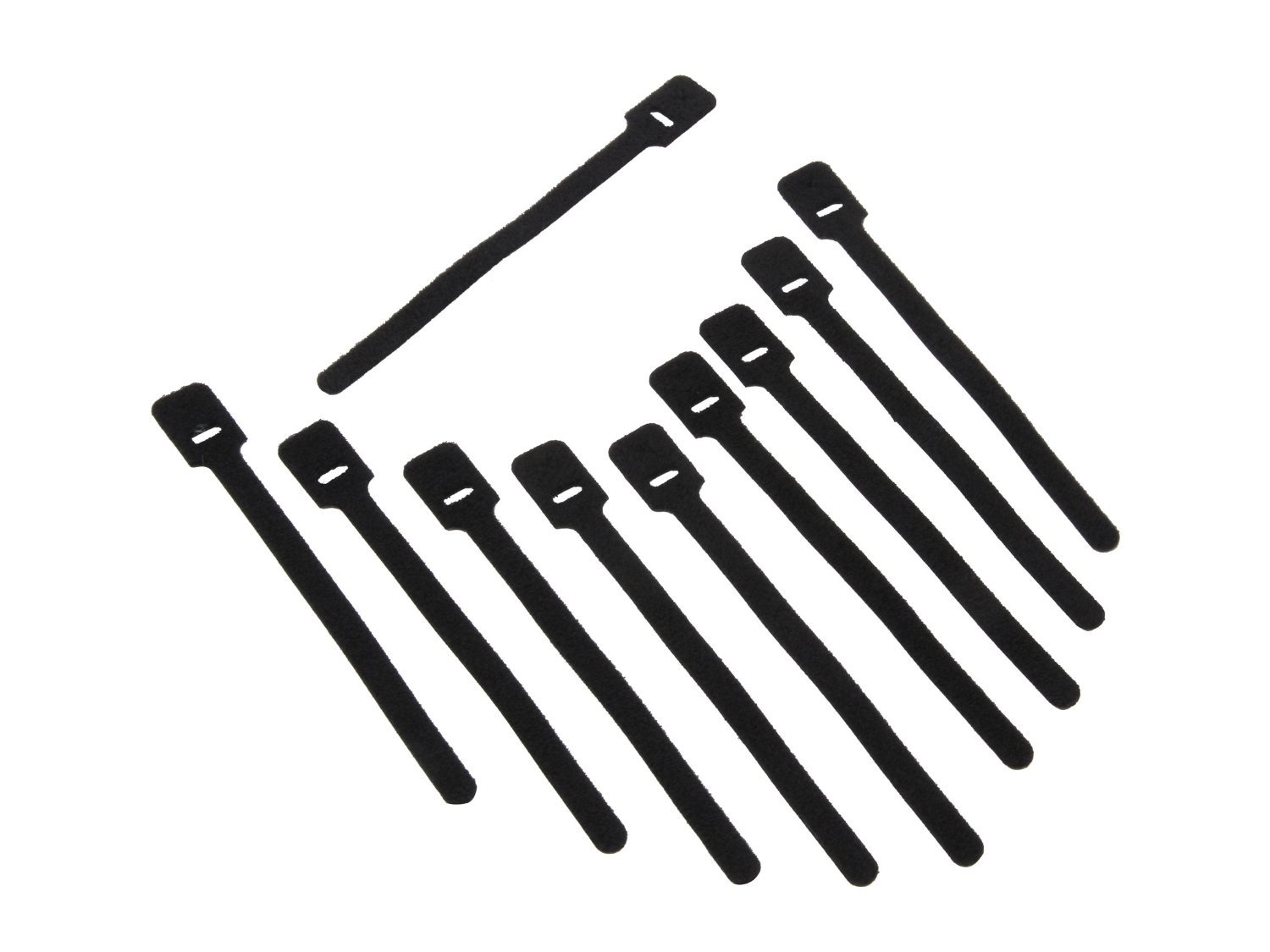 Nippon LabsVT-6-BK 6-Inch Reusable Ties, Black, 10-Pieces/Bag