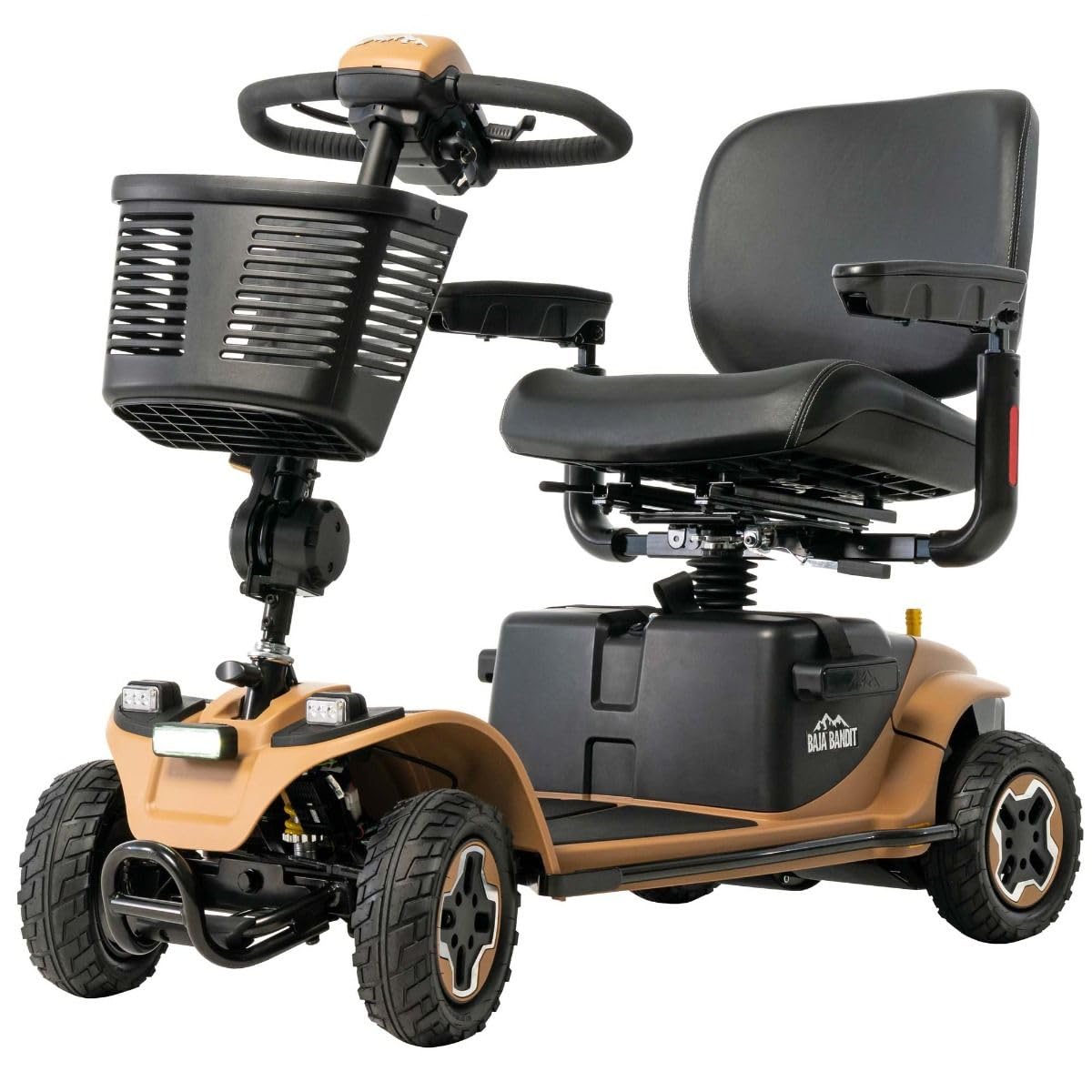 Baja® Bandit 4-Wheel Mobility Scooter (Tan, 20 AH Batteries)